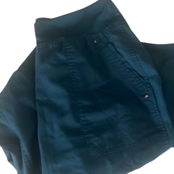 healing hands Pants - Healing Hand Purple Label Teal Cargo Pull On Scrub Pants Size Small Tall